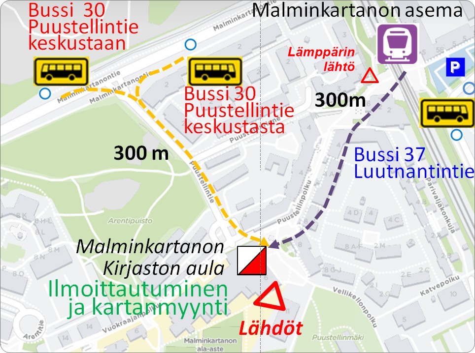 Lähiopastus tapahtumakeskukseen